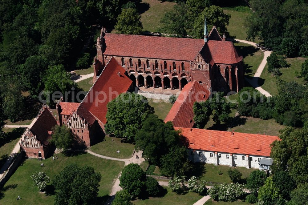 Aerial image Chorin - Complex of buildings of the monastery in der Schorfheide in Chorin in the state Brandenburg