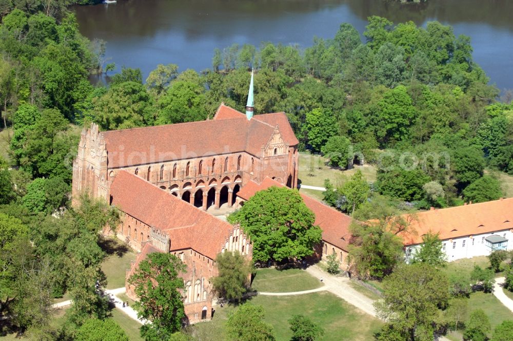 Aerial photograph Chorin - Complex of buildings of the monastery in der Schorfheide in Chorin in the state Brandenburg