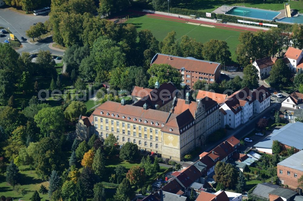 Aerial photograph Dingelstädt - Complex of buildings of the monastery am Riethstieg in Dingelstaedt in the state Thuringia