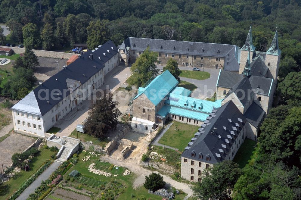 Aerial photograph Huy - Complex of buildings of the monastery Benediktinerkloster Huysburg in Huy in the state Saxony-Anhalt