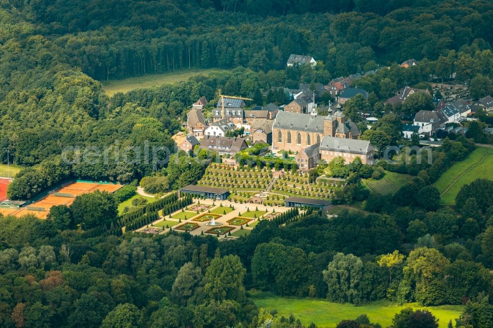 Aerial photograph Kamp-Lintfort - Complex of buildings of the monastery in Kamp-Lintfort in the state North Rhine-Westphalia