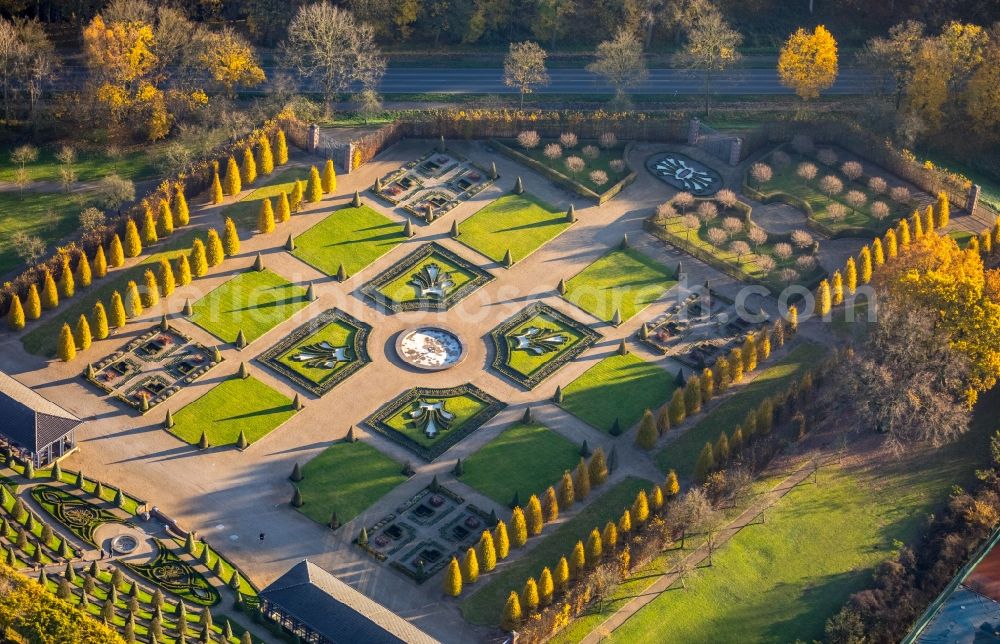 Aerial image Kamp-Lintfort - Complex of buildings of the monastery in Kamp-Lintfort in the state North Rhine-Westphalia