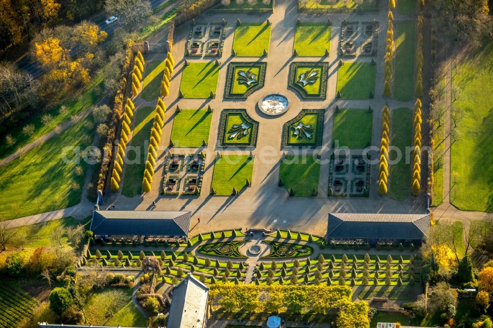 Aerial image Kamp-Lintfort - Complex of buildings of the monastery in Kamp-Lintfort in the state North Rhine-Westphalia