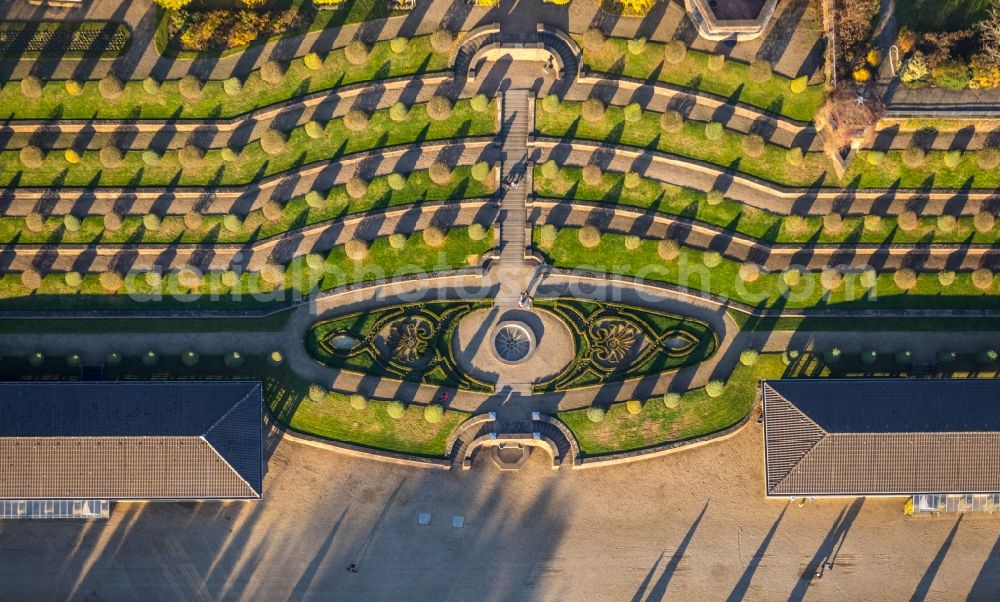 Aerial image Kamp-Lintfort - Complex of buildings of the monastery in Kamp-Lintfort in the state North Rhine-Westphalia