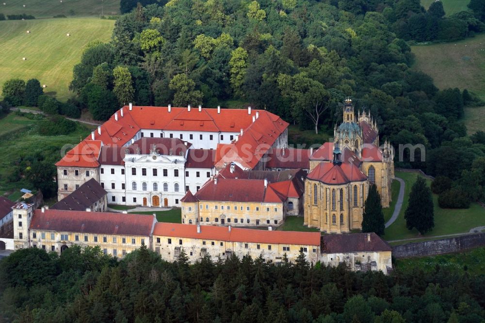 Kladruby - Kladrau from above - Complex of buildings of the monastery on Pozorka in Kladruby - Kladrau in Plzensky kraj - Pilsner Region - Boehmen, Czech Republic