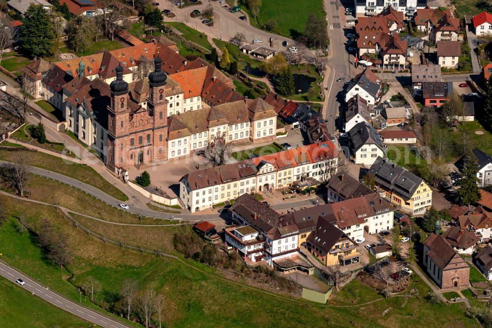 Aerial photograph Sankt Peter - Complex of buildings of the monastery in Sankt Peter in the state Baden-Wuerttemberg, Germany