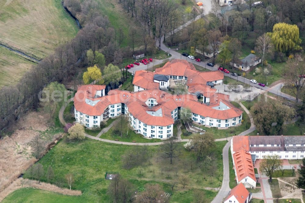 Kloster Lehnin from above - Complex of buildings of the monastery Lehnin in Lehnin in the state Brandenburg