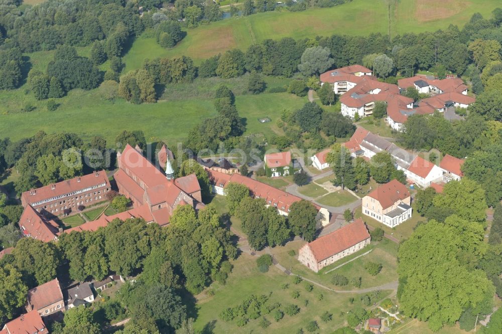 Aerial image Kloster Lehnin - Complex of buildings of the monastery Lehnin in Lehnin in the state Brandenburg