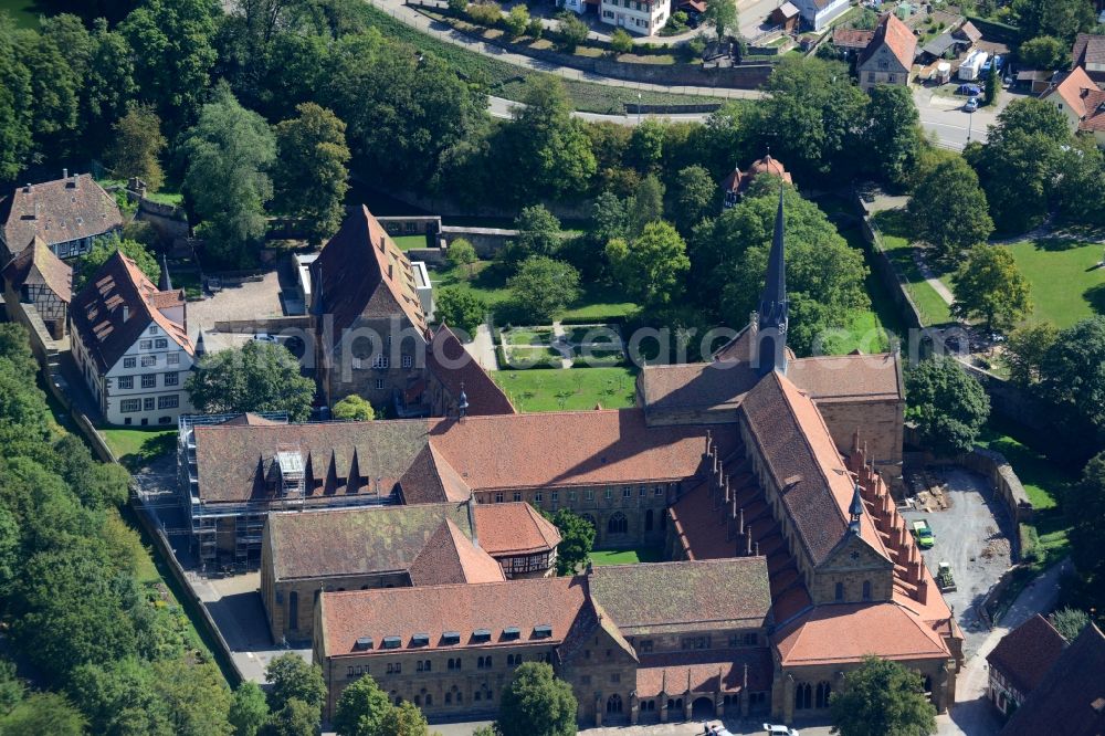 Aerial image Maulbronn - Complex of buildings of the monastery Am Klosterhof in Maulbronn in the state Baden-Wuerttemberg