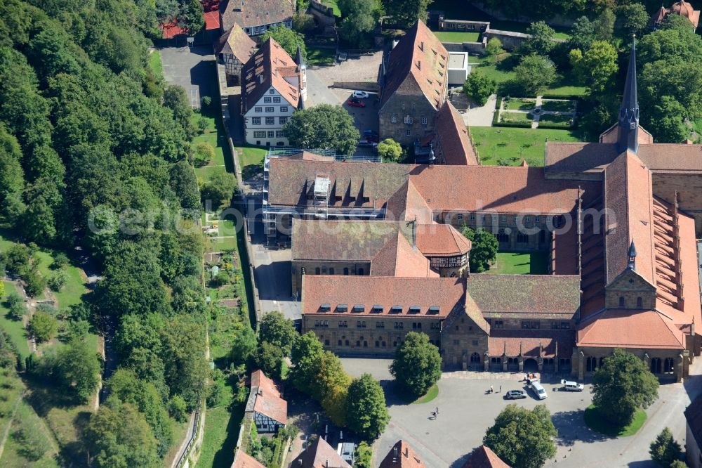 Aerial image Maulbronn - Complex of buildings of the monastery Am Klosterhof in Maulbronn in the state Baden-Wuerttemberg