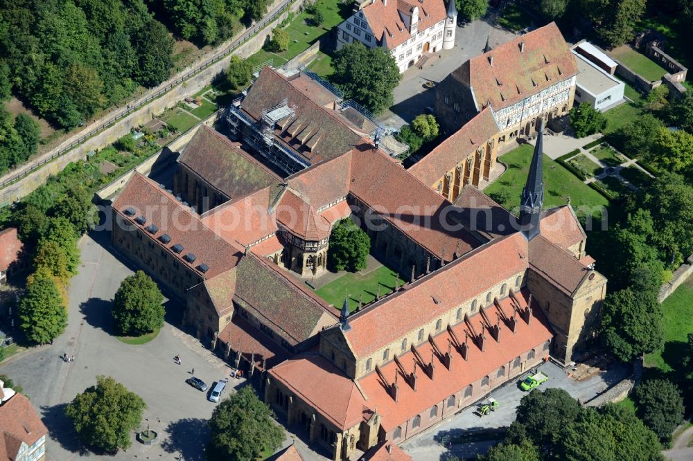 Maulbronn from the bird's eye view: Complex of buildings of the monastery Am Klosterhof in Maulbronn in the state Baden-Wuerttemberg