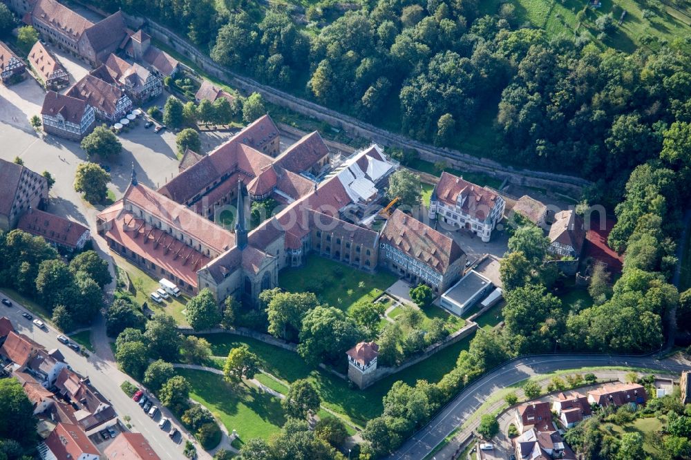 Aerial photograph Maulbronn - Complex of buildings of the monastery Maulbronn in Maulbronn in the state Baden-Wuerttemberg