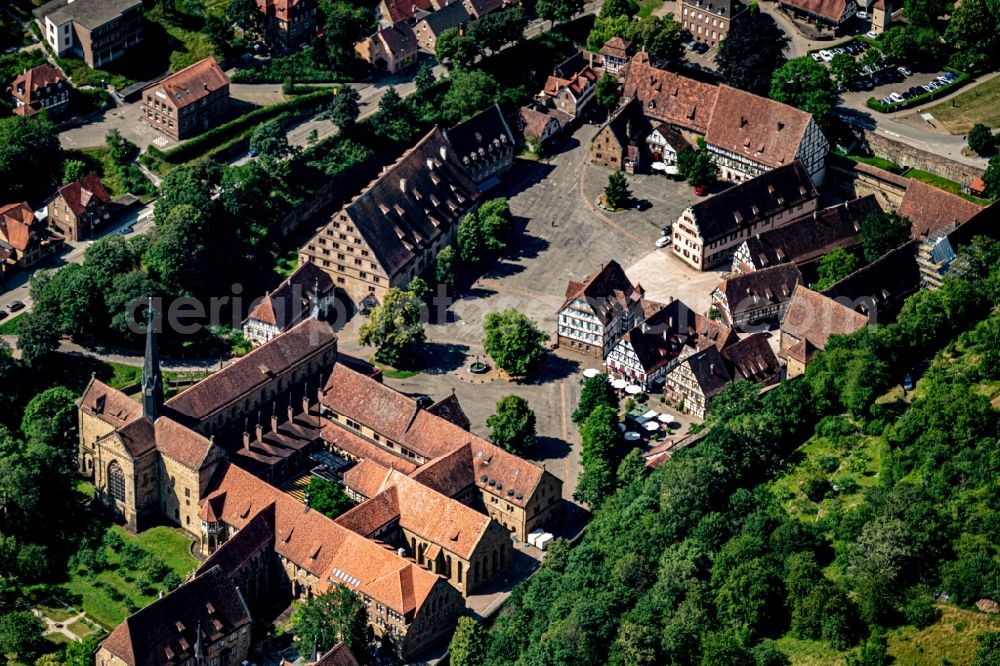 Maulbronn from above - Complex of buildings of the monastery Maulbronn in Maulbronn in the state Baden-Wurttemberg