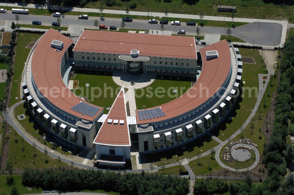 Aerial image München - Complex of buildings of the monastery Kongregation of Barmherzigen Schwestern in Munich in the state Bavaria, Germany