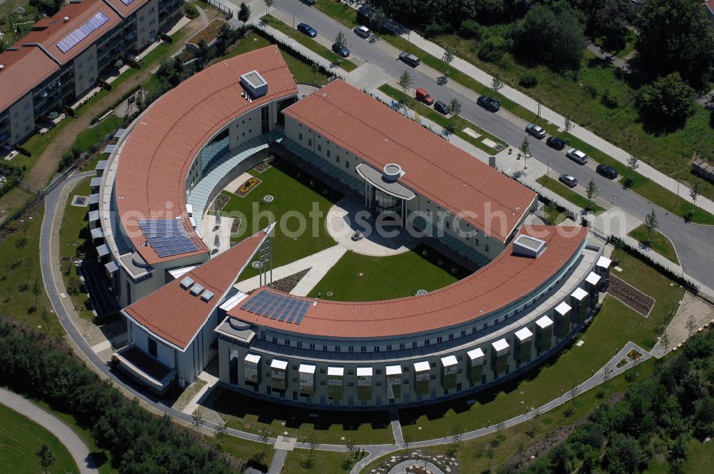 München from above - Complex of buildings of the monastery Kongregation of Barmherzigen Schwestern in Munich in the state Bavaria, Germany