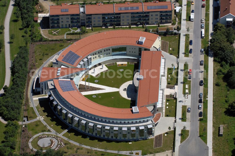 Aerial image München - Complex of buildings of the monastery Kongregation of Barmherzigen Schwestern in Munich in the state Bavaria, Germany