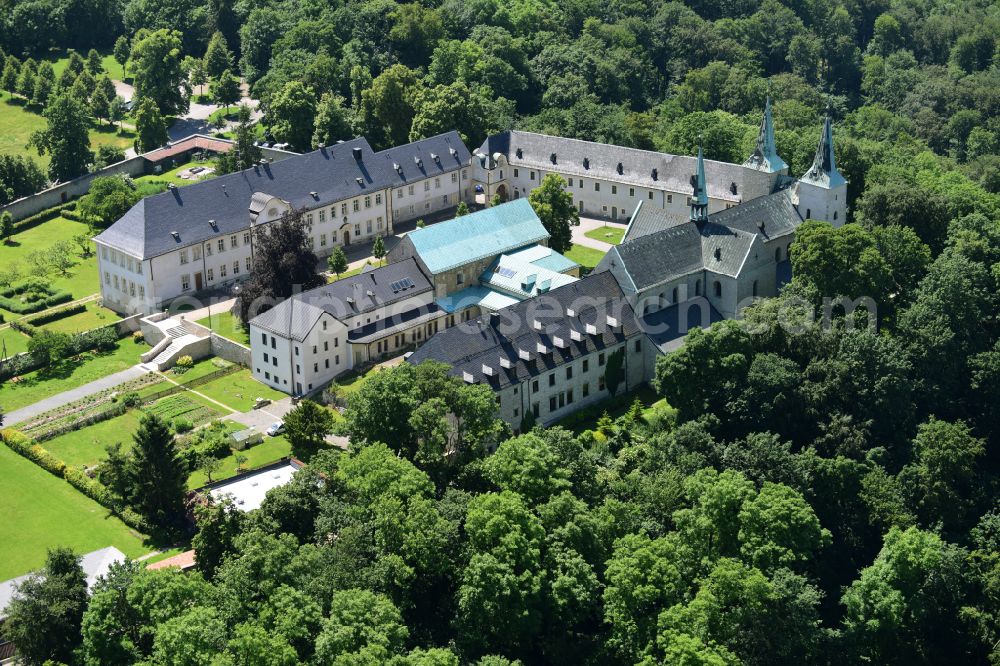 Aerial photograph Huy - Complex of buildings of the monastery Benediktinerkloster Huysburg in the district Dingelstedt in Huy in the state Saxony-Anhalt, Germany