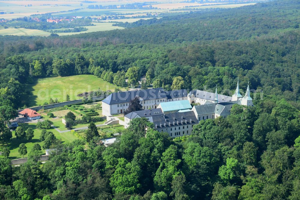 Aerial photograph Huy - Complex of buildings of the monastery Benediktinerkloster Huysburg in the district Dingelstedt in Huy in the state Saxony-Anhalt, Germany