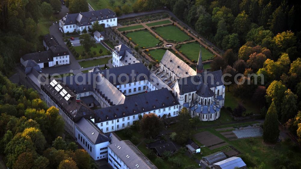 Aerial photograph Streithausen - Complex of buildings of the monastery and Abtei in the district Marienstatt in Streithausen in the state Rhineland-Palatinate, Germany