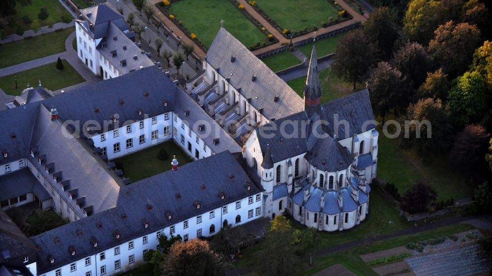 Streithausen from the bird's eye view: Complex of buildings of the monastery and Abtei in the district Marienstatt in Streithausen in the state Rhineland-Palatinate, Germany