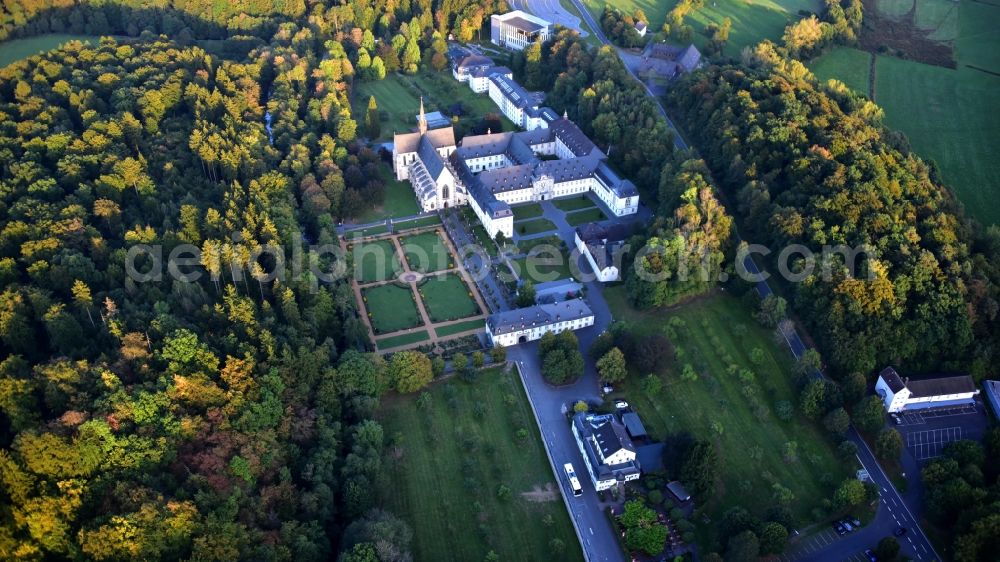 Streithausen from the bird's eye view: Complex of buildings of the monastery and Abtei in the district Marienstatt in Streithausen in the state Rhineland-Palatinate, Germany