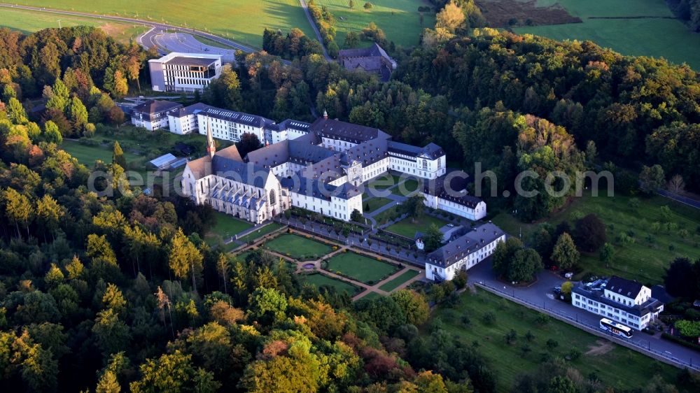 Aerial image Streithausen - Complex of buildings of the monastery and Abtei in the district Marienstatt in Streithausen in the state Rhineland-Palatinate, Germany