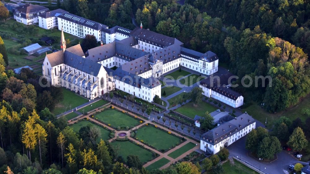 Aerial photograph Streithausen - Complex of buildings of the monastery and Abtei in the district Marienstatt in Streithausen in the state Rhineland-Palatinate, Germany