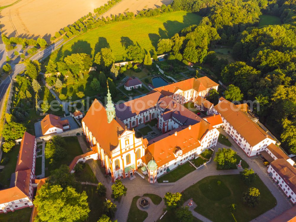 Aerial photograph Panschwitz-Kuckau - Complex of buildings of the monastery St. Marienstern in Panschwitz-Kuckau in the state Saxony, Germany