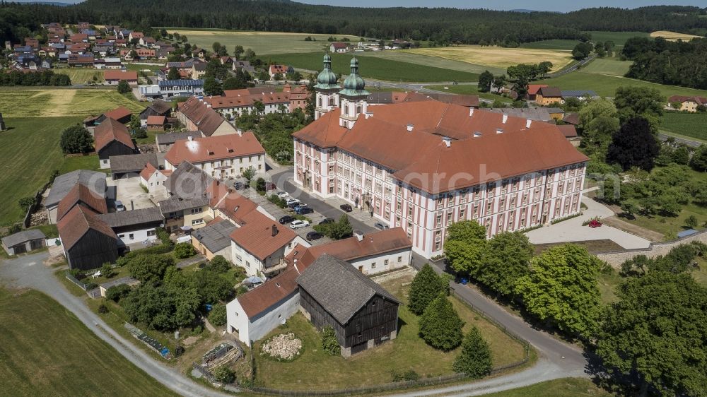 Speinshart from the bird's eye view: Complex of buildings of the monastery in Speinshart in the state Bavaria, Germany