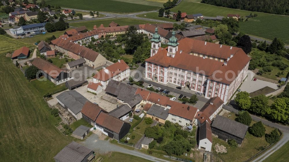 Speinshart from above - Complex of buildings of the monastery in Speinshart in the state Bavaria, Germany