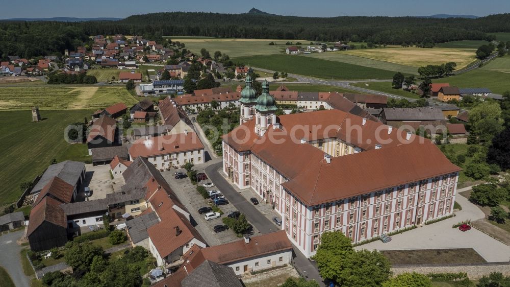 Speinshart from the bird's eye view: Complex of buildings of the monastery in Speinshart in the state Bavaria, Germany