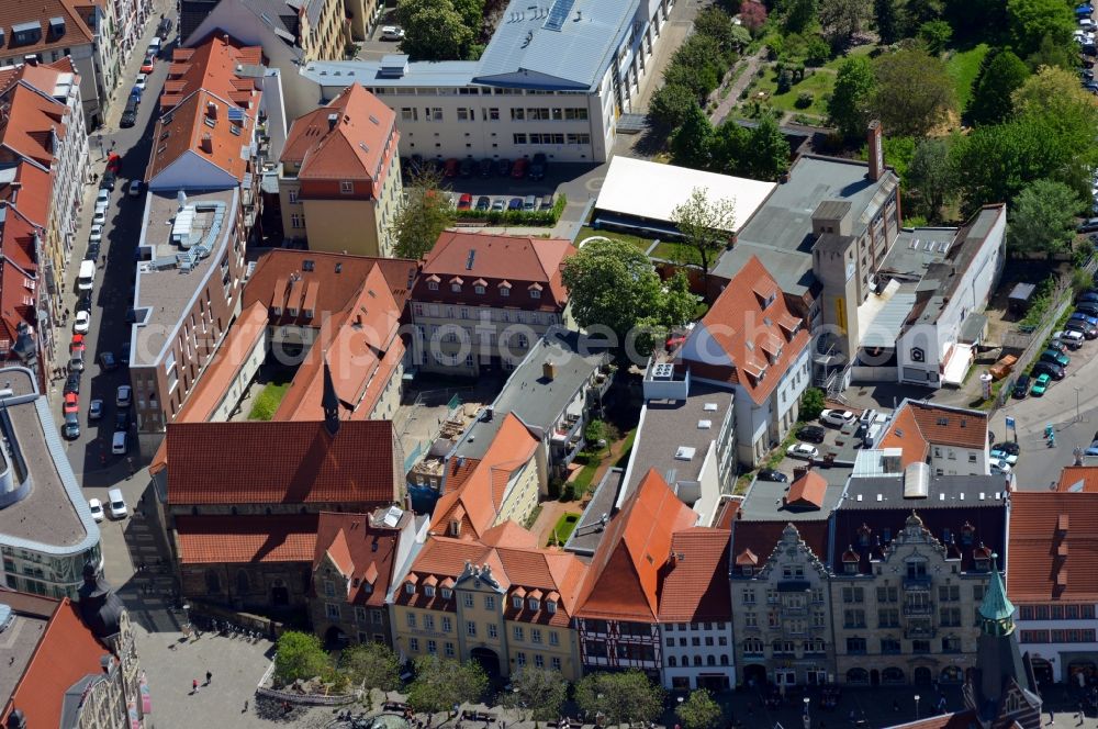 Aerial photograph Erfurt - Complex of buildings of the monastery Ursulinenkloster in Erfurt in the state Thuringia