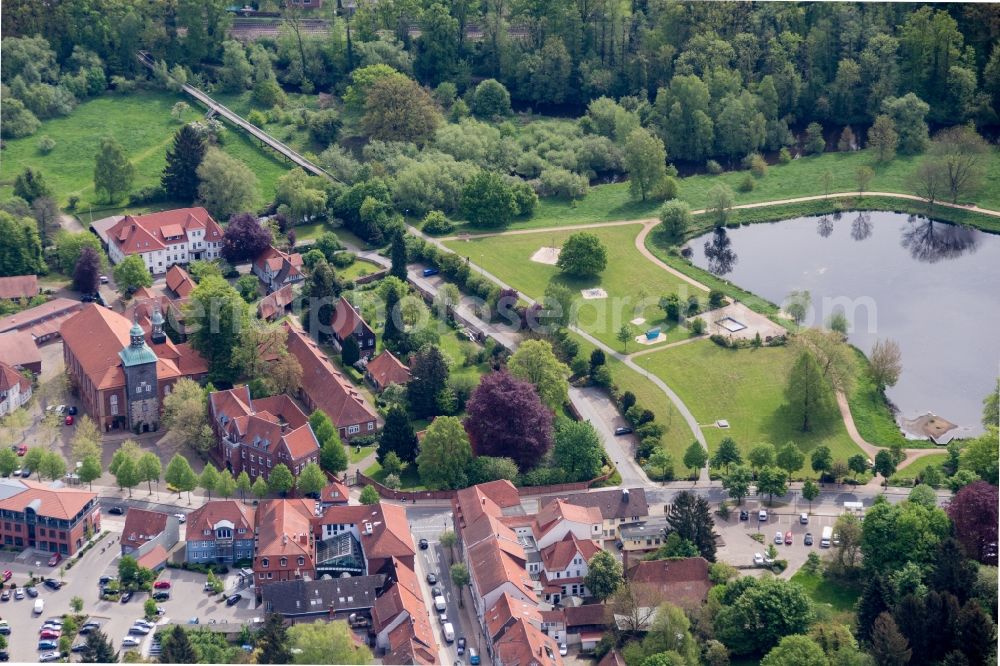 Walsrode from the bird's eye view: Complex of buildings of the monastery in Walsrode in the state Lower Saxony, Germany