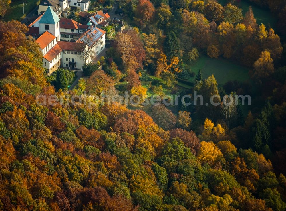 Aerial photograph Witten - Complex of buildings of the monastery Kloster der Karmelitinnen in Witten in the state North Rhine-Westphalia