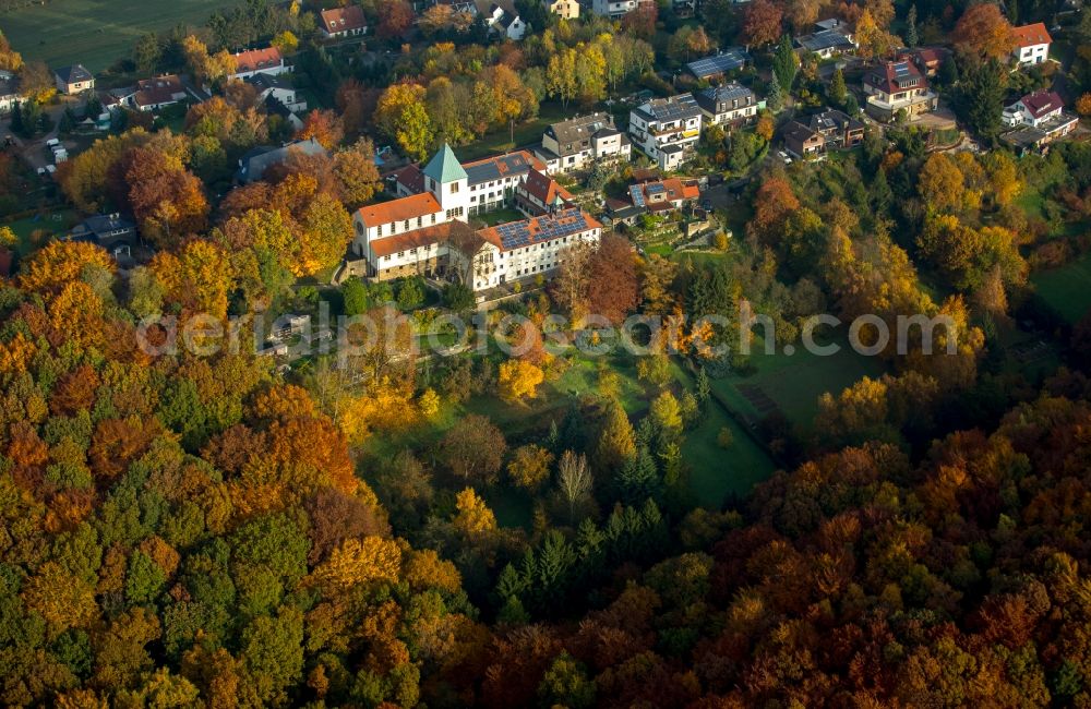 Witten from the bird's eye view: Complex of buildings of the monastery Kloster der Karmelitinnen in Witten in the state North Rhine-Westphalia