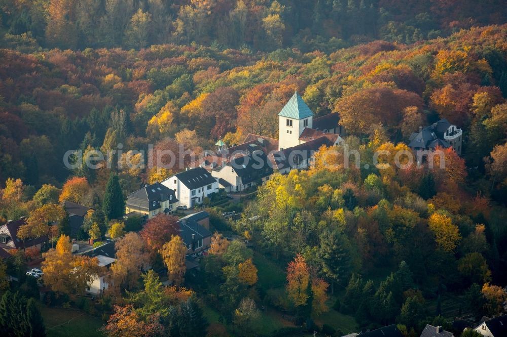 Witten from the bird's eye view: Complex of buildings of the monastery Kloster der Karmelitinnen in Witten in the state North Rhine-Westphalia