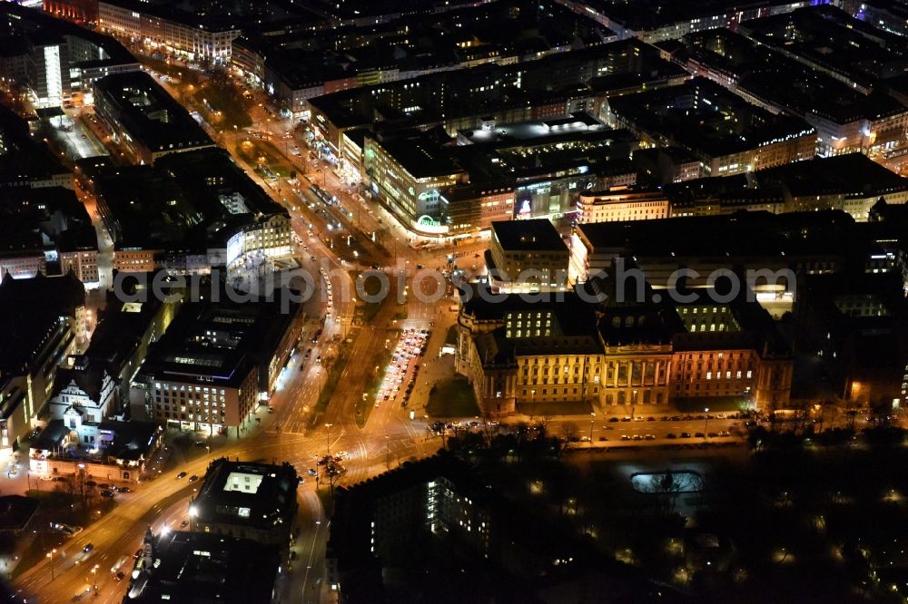 München from the bird's eye view: Building complex of the Landgericht Muenchen an der Prielmayerstrasse court of in Munich in the state Bavaria