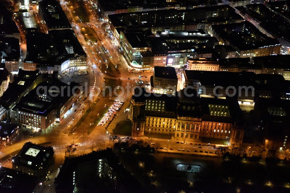 Aerial photograph München - Building complex of the Landgericht Muenchen an der Prielmayerstrasse court of in Munich in the state Bavaria