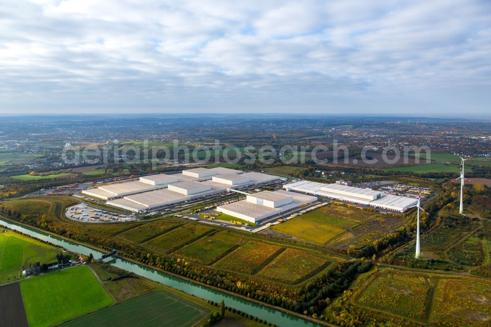 Dortmund from the bird's eye view: Building complex and distribution center on the site Ikea Ellinghauser Strasse in Dortmund in the state North Rhine-Westphalia