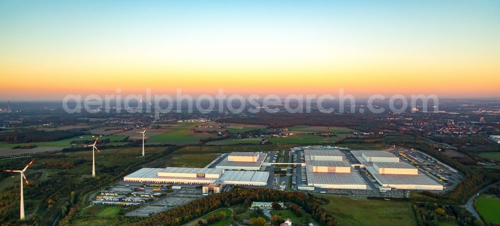 Aerial photograph Dortmund - Building complex and distribution center on the site Ikea Ellinghauser Strasse in Dortmund in the state North Rhine-Westphalia