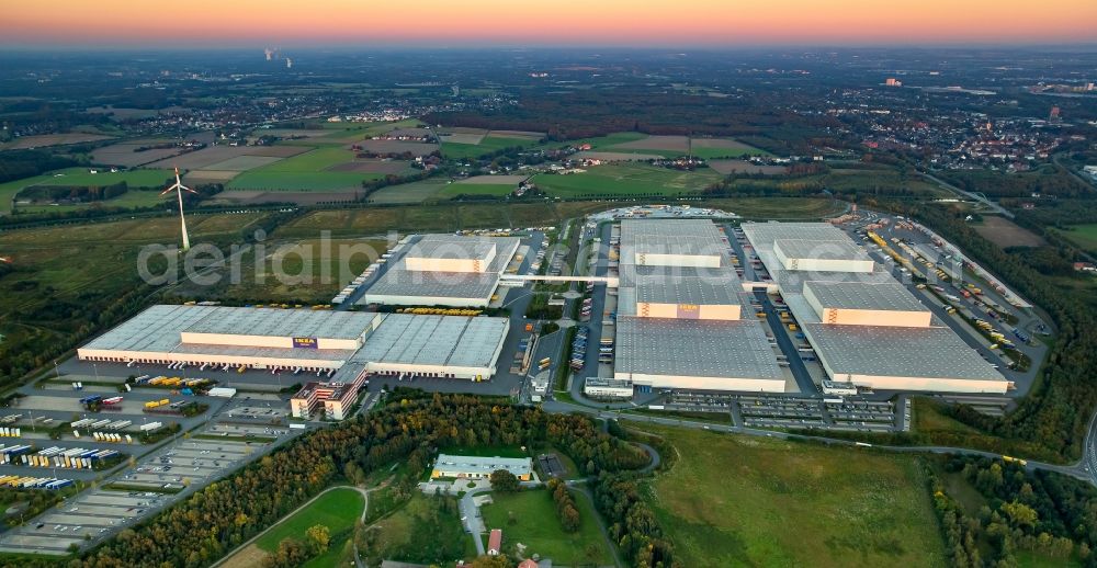 Aerial image Dortmund - Building complex and distribution center on the site Ikea Ellinghauser Strasse in Dortmund in the state North Rhine-Westphalia