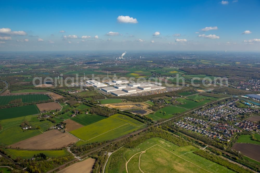 Aerial image Dortmund - Complex and logistics center on the site of IKEA - logistics center Dortmund Ellingshausen in Dortmund in North Rhine-Westphalia