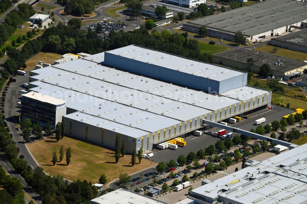 Aerial image Bad Hersfeld - Building complex and distribution center on the site of Libri GmbH in Bad Hersfeld in the state Hesse, Germany