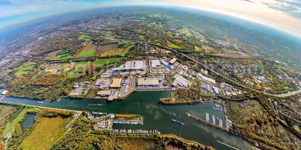 Aerial photograph Herne - Building complex and distribution center on the site of United Parcel Service Deutschland Inc. & Co. OHG on street Friedrich der Grosse in Herne in the state North Rhine-Westphalia