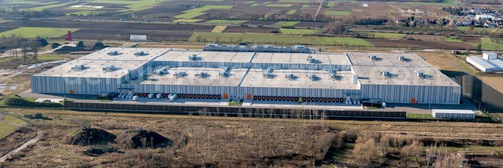 Aerial photograph Lahr/Schwarzwald - Building complex and distribution center on the site Zalando Lahr in Lahr/Schwarzwald in the state Baden-Wuerttemberg, Germany