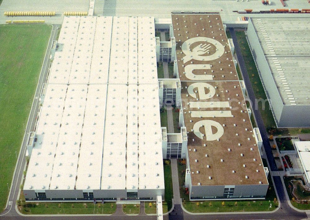 Leipzig from the bird's eye view: Building complex and distribution center on the site of logistic center in the district Mockau in Leipzig in the state Saxony, Germany