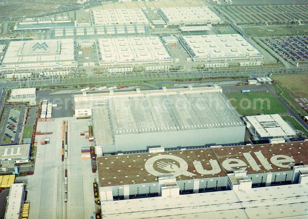 Aerial image Leipzig - Building complex and distribution center on the site of logistic center in the district Mockau in Leipzig in the state Saxony, Germany