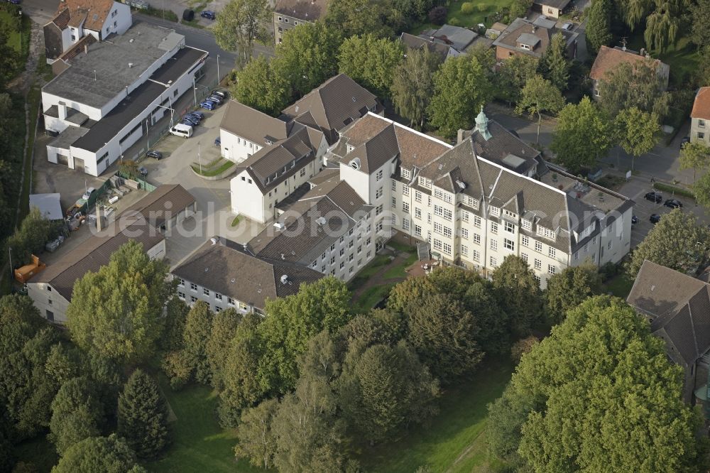 Bochum from above - Building complex of St. Mary Help of hospital in Bochum in North Rhine-Westphalia