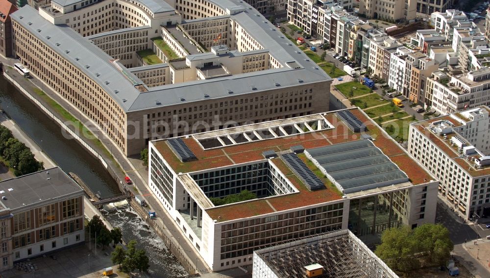 Aerial photograph Berlin - Building complex of the Ministry of Foreign Affairs in the district Mitte in Berlin