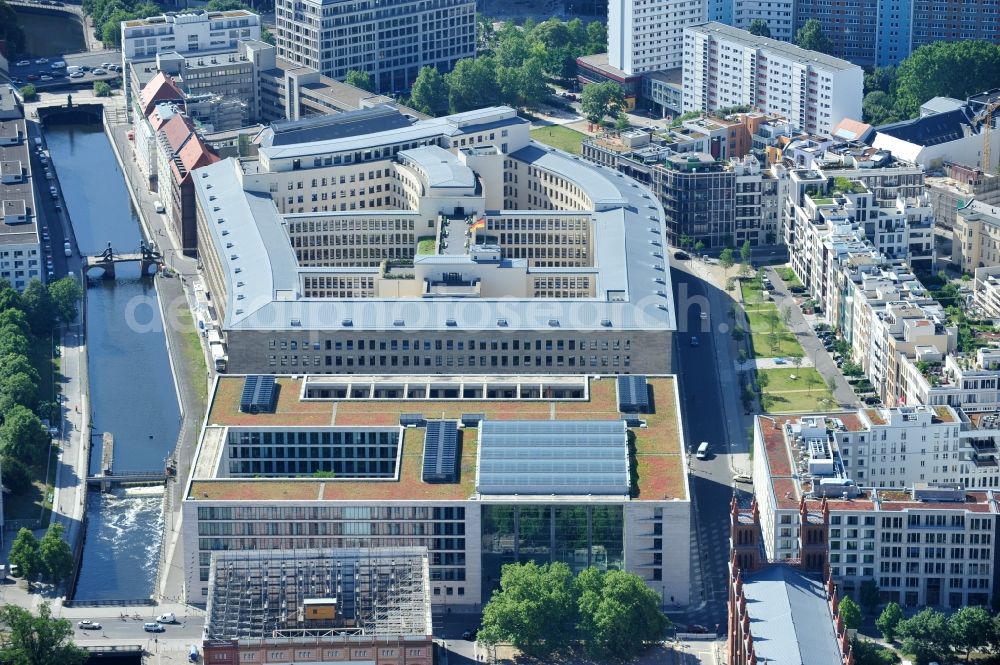 Aerial photograph Berlin - Building complex of the Ministry of Foreign Affairs in the district Mitte in Berlin